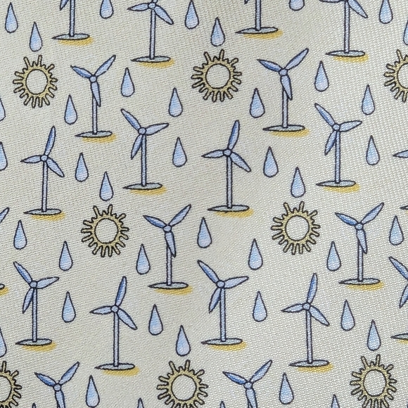 Vineyard Vines 100% Silk Handmade Tie Light Yellow - Picture 3 of 6